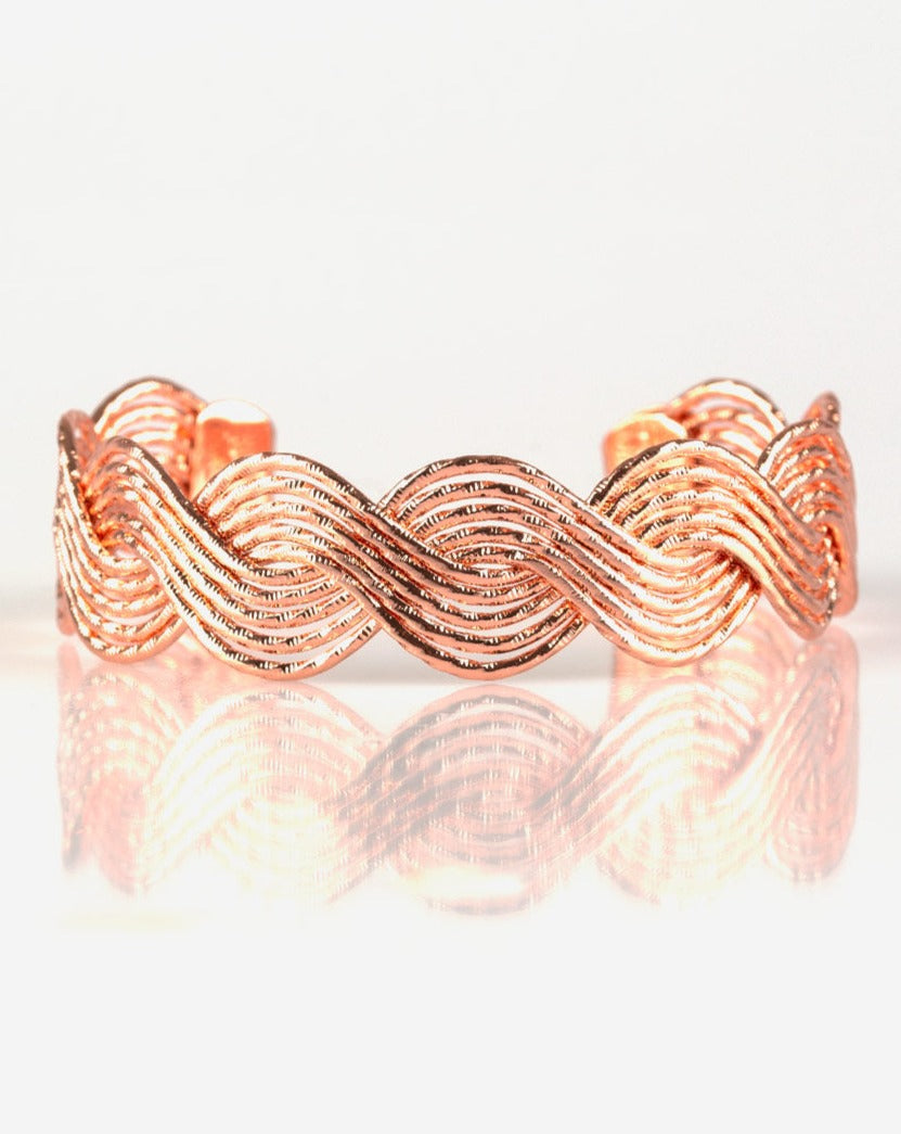 Braided Brilliance copper -Bracelets