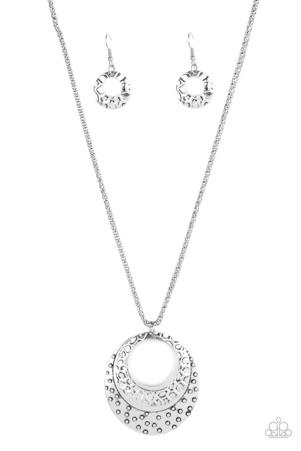 Texture Trio Silver -Necklace