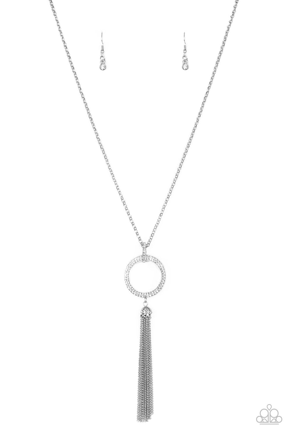 Straight To The Top White - Necklaces