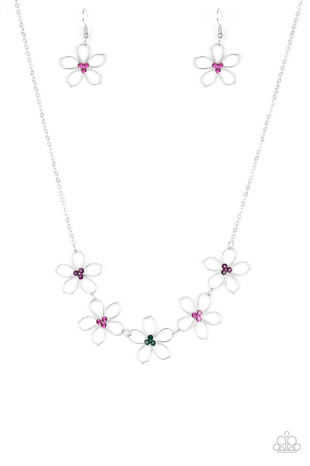 Hoppin Hibiscus Multi - Necklaces