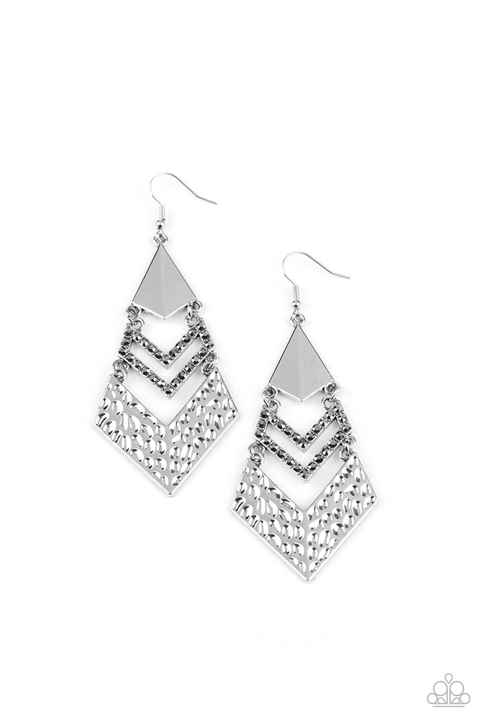 Work Hazard-Silver -Earrings