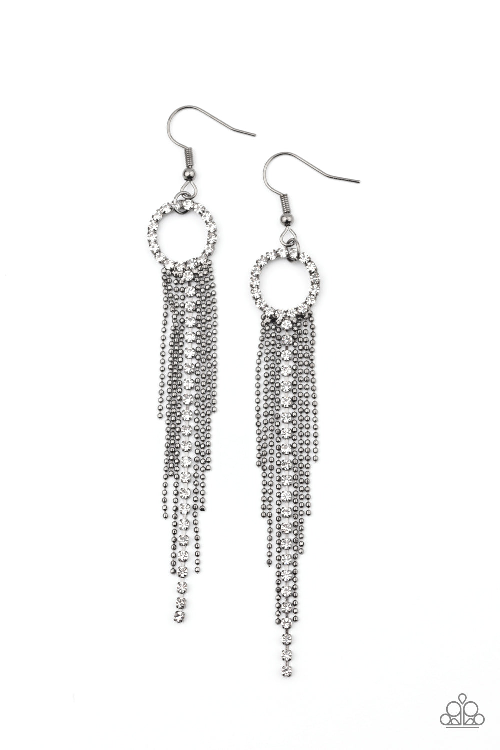 Pass The Glitter Black - Earrings