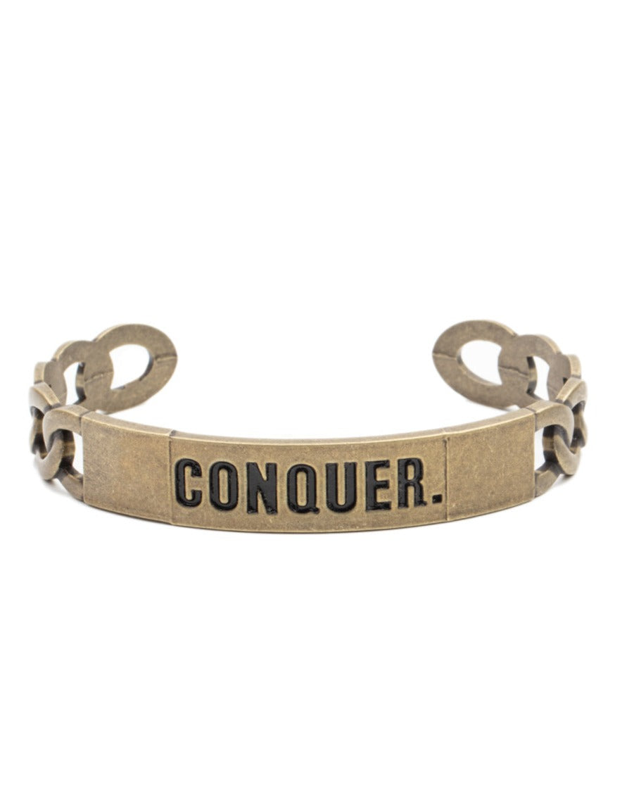Conquer Your Fears Brass - bracelets