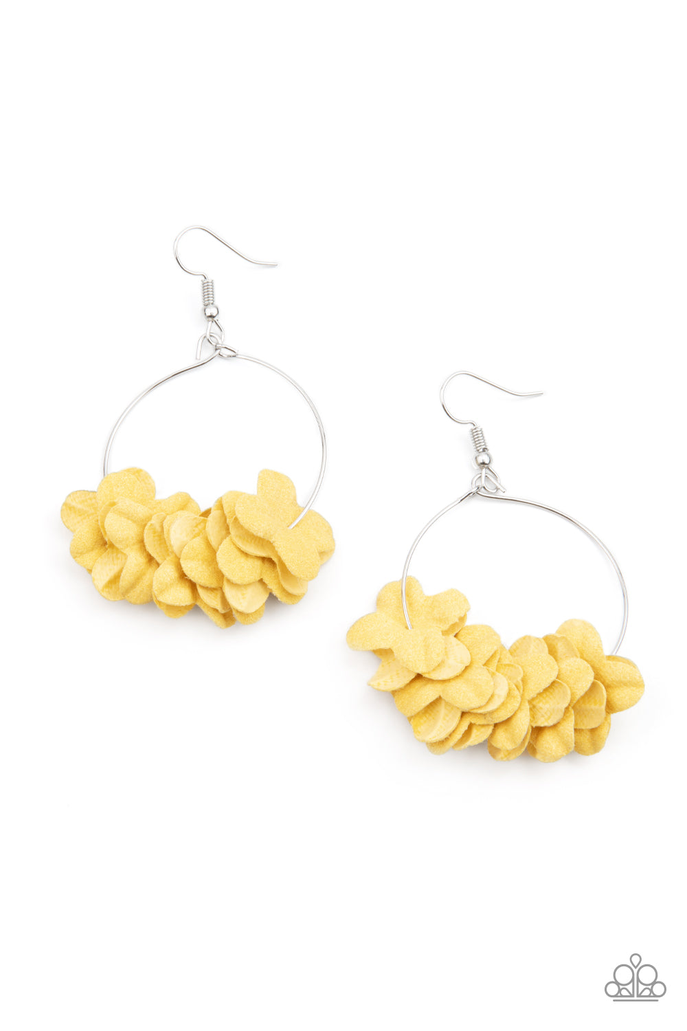 Flirty Florets Yellow - Earrings
