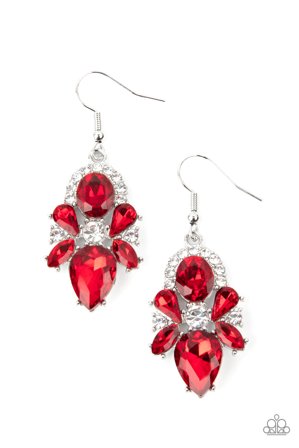 Stunning Starlet Red - Earrings