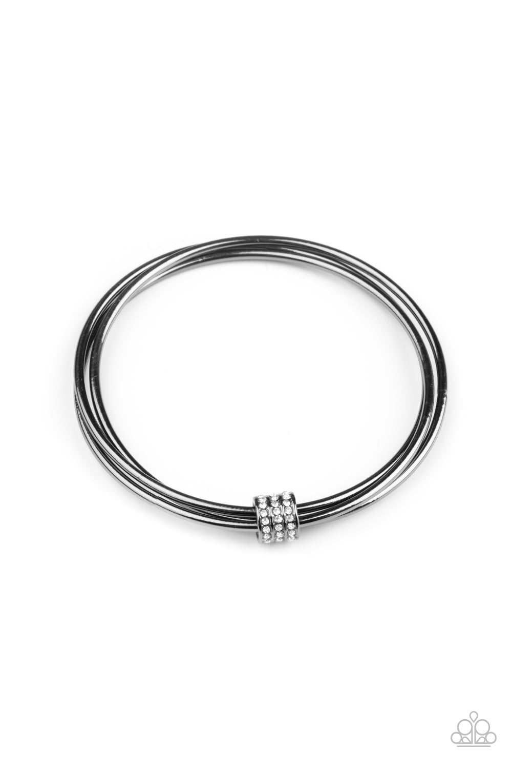 Roll Out The Rhinestones Black - Bracelets