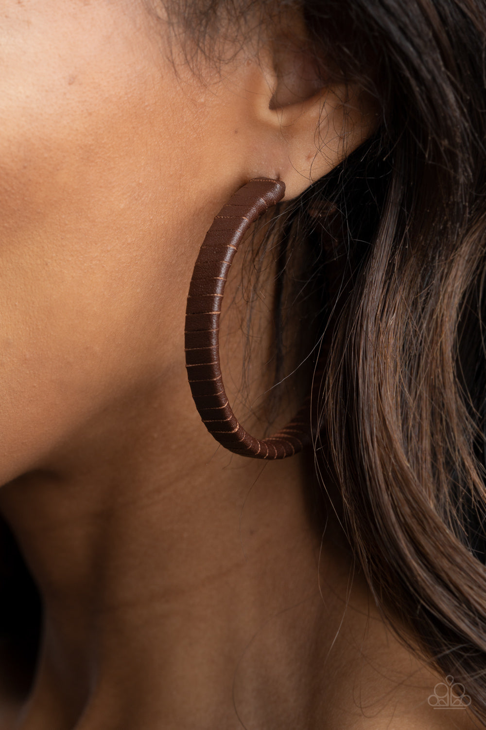Leather-Clad Legend Brown - Earrings