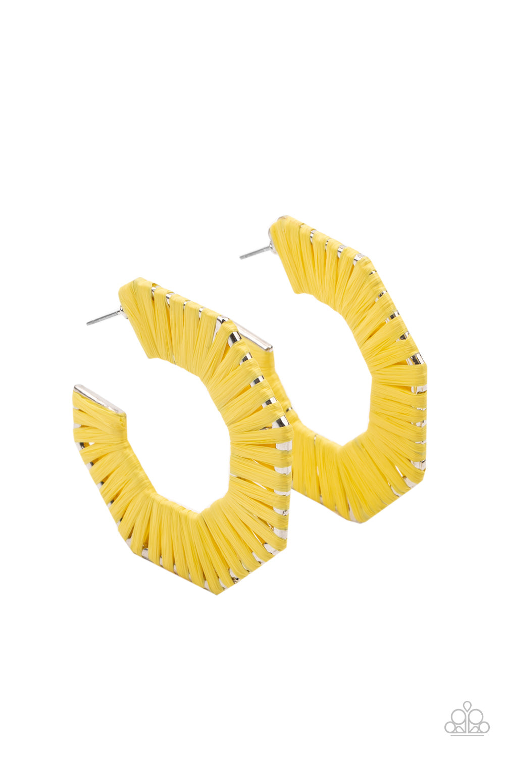 Fabulously Fiesta Yellow - Earrings