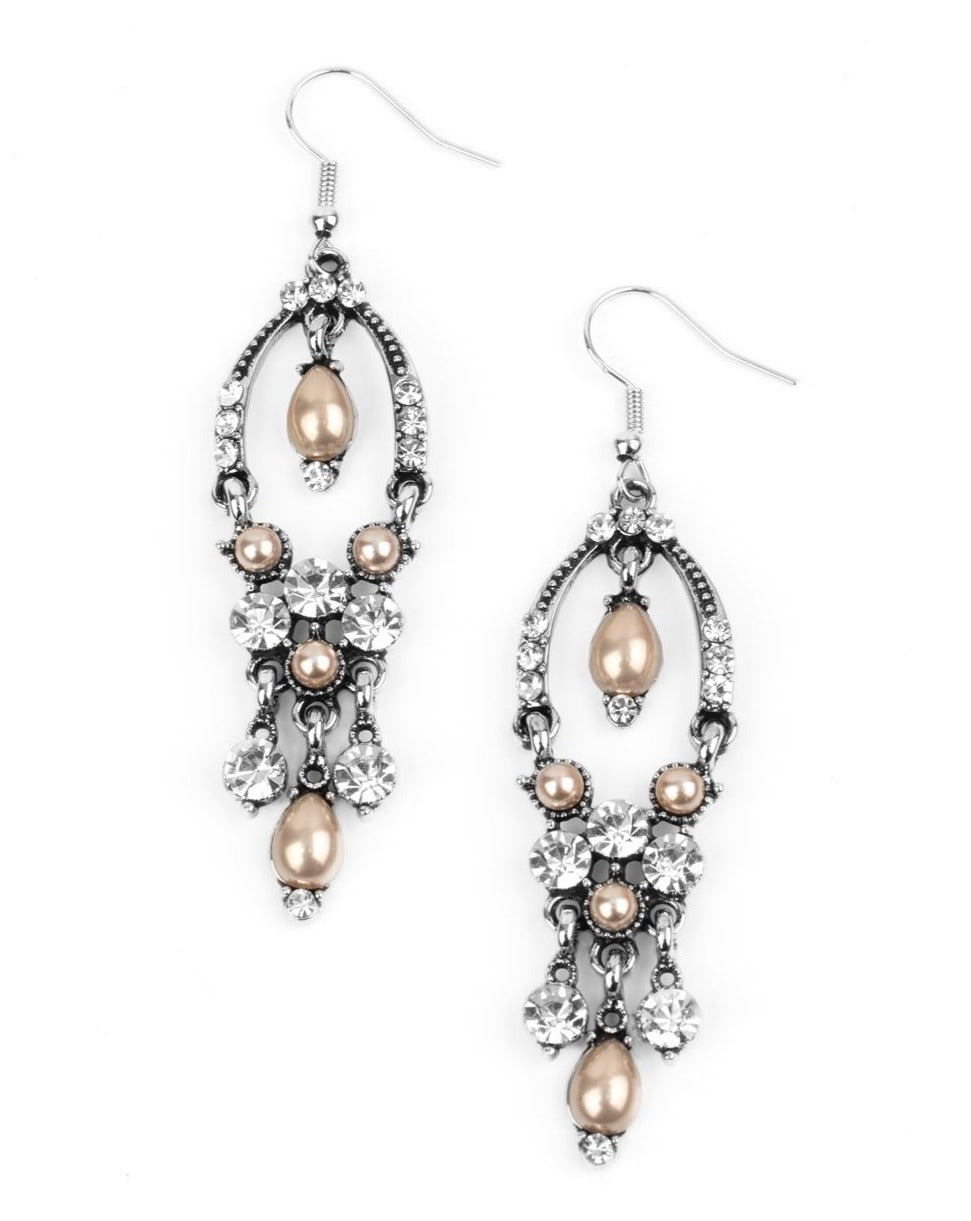 Back In The Spotlight Brown - Earrings