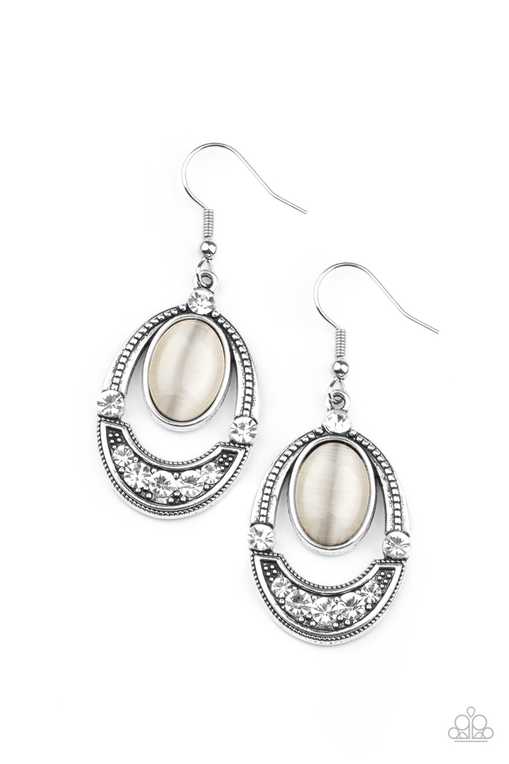 Serene Shimmer White -Earrings
