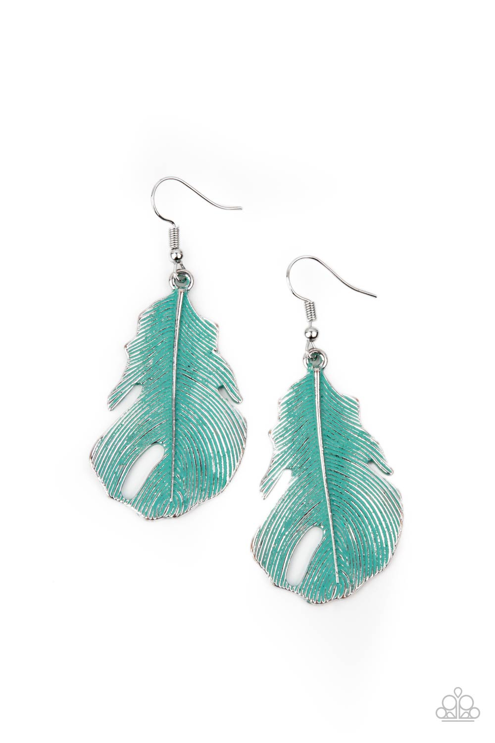 Heads QUILL Roll Blue - Earrings