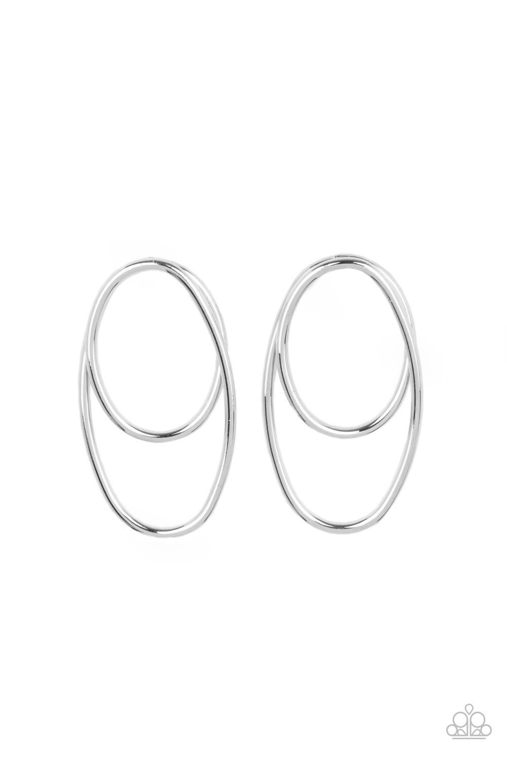So OVAL-Dramatic Silver - Earrings