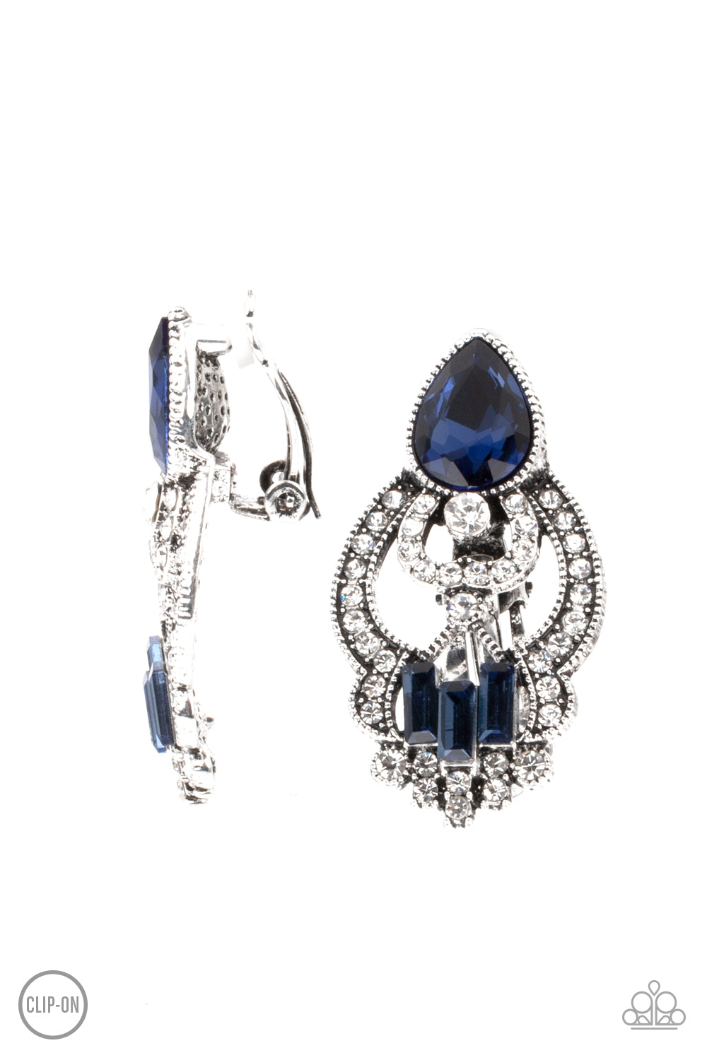 Glamour Gauntlet Blue- Earrings