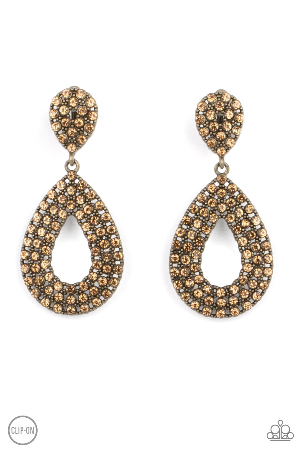 Pack In The Pizzazz Brass - Earrings