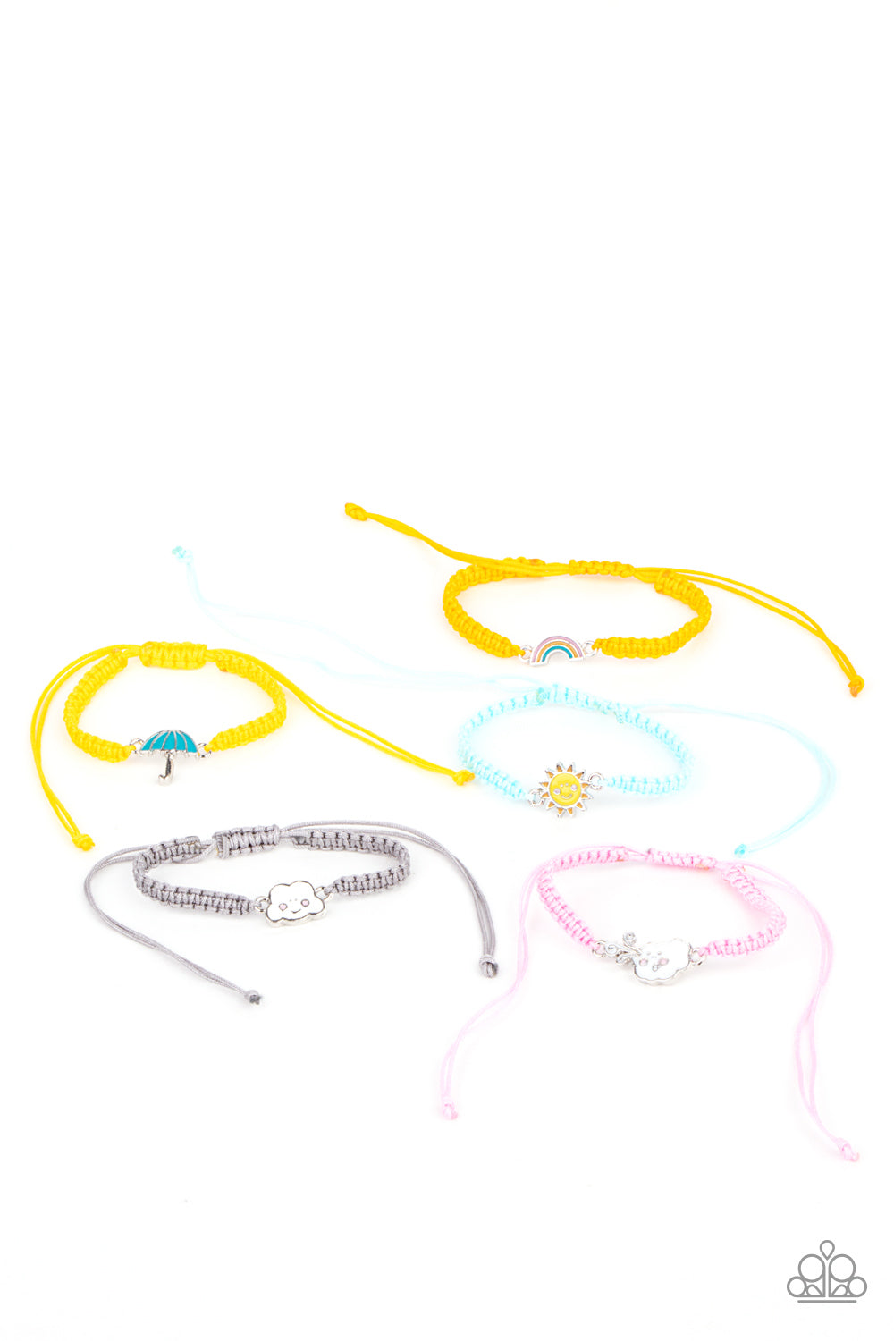 Multi colored drawstring Bracelets - Starlit Shimmer