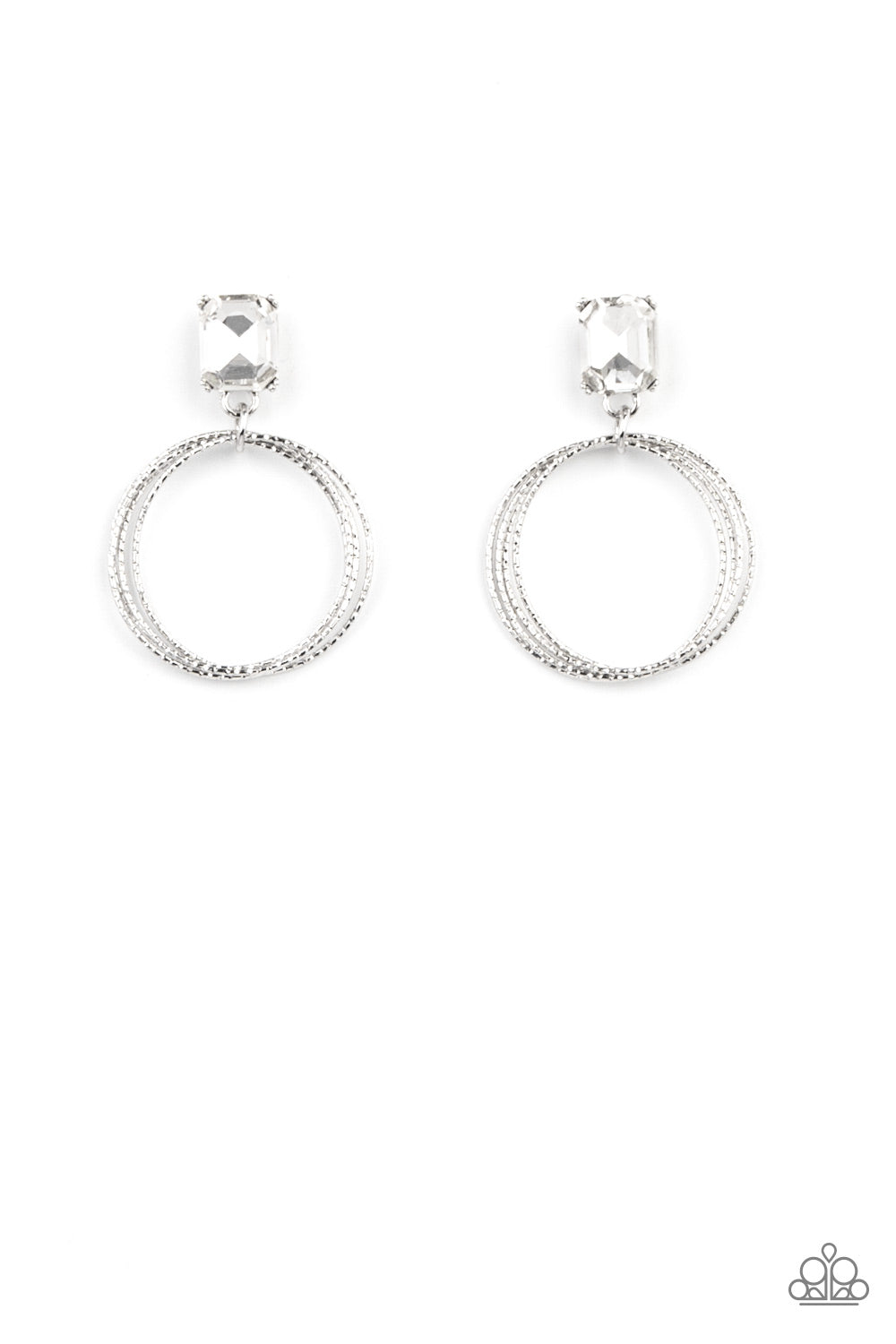 Prismatic Perfection White - Earrings