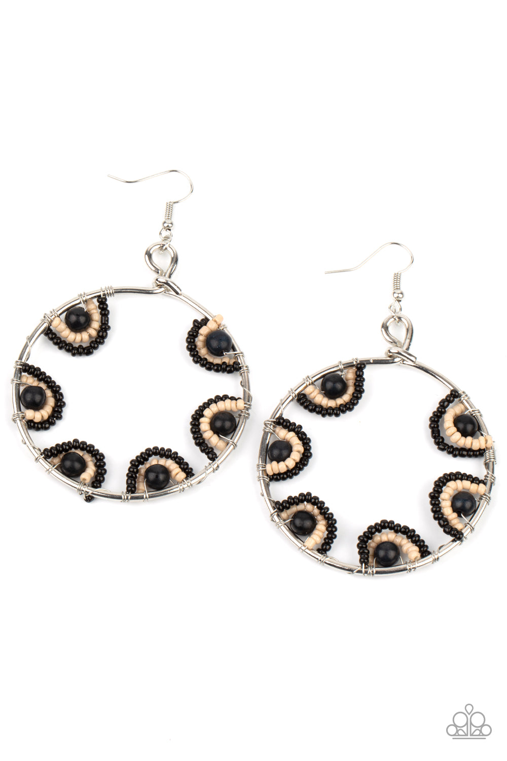 Off The Rim Black- Earrings