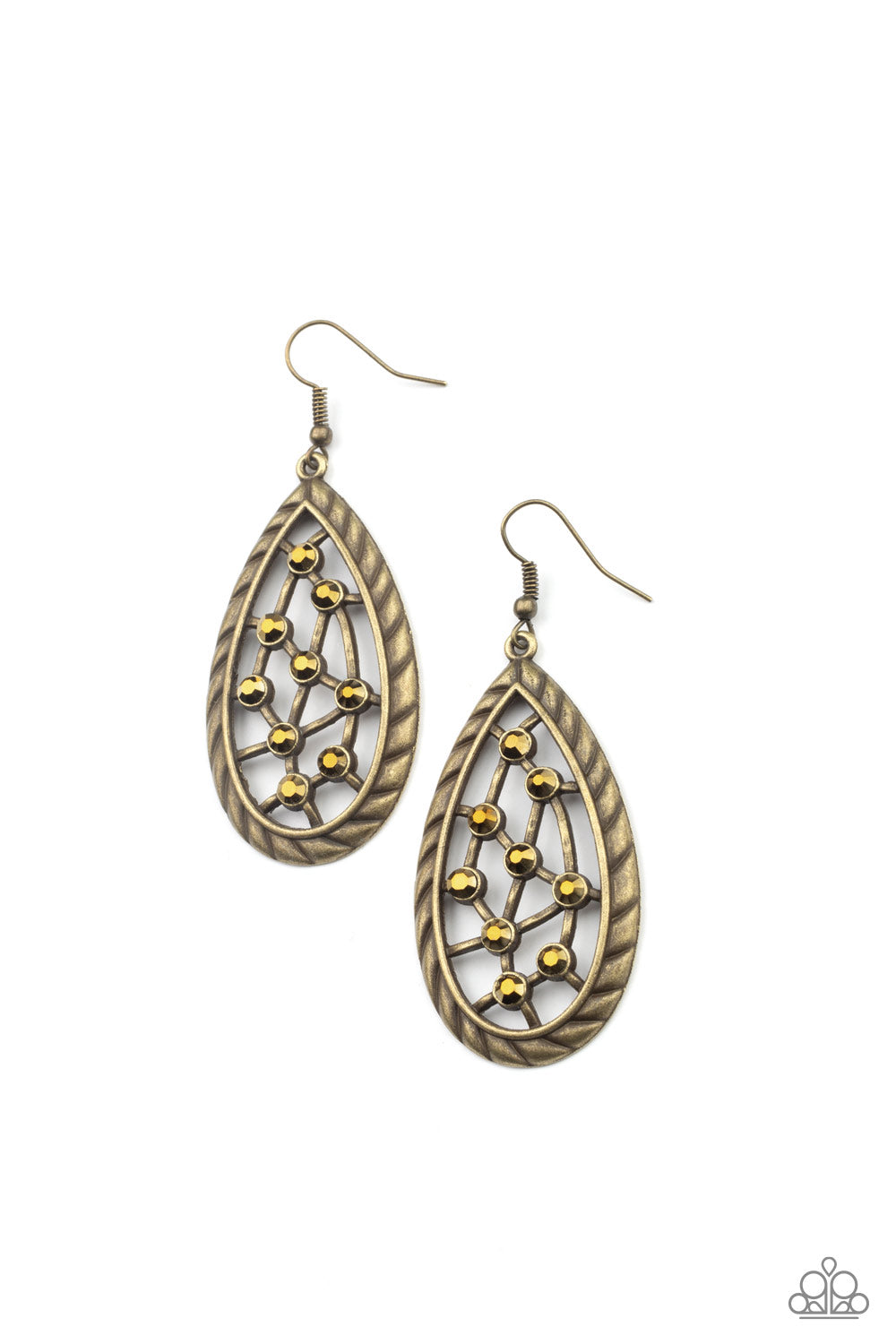 Industrial Incandescence Brass -Earrings