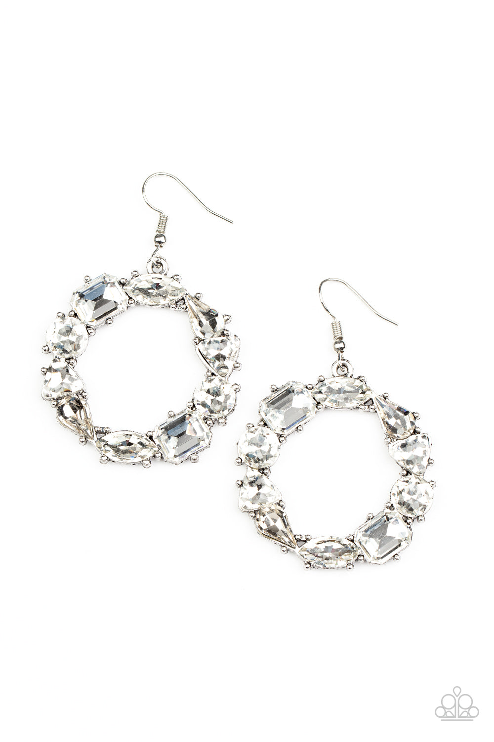 GLOWING in Circles White - Earrings