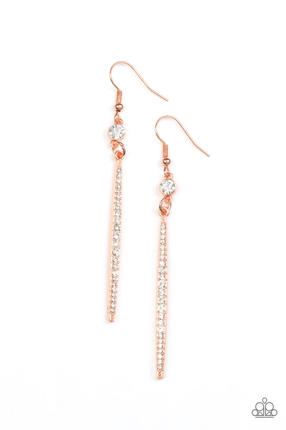 Skyscraping Shimmer Copper - Earrings