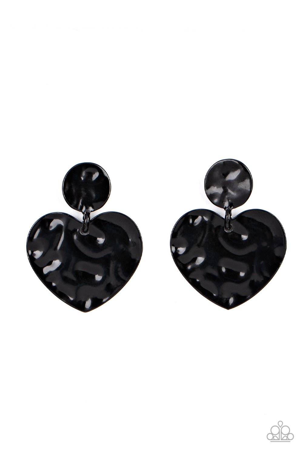 Just a Little Crush Black - Earrings