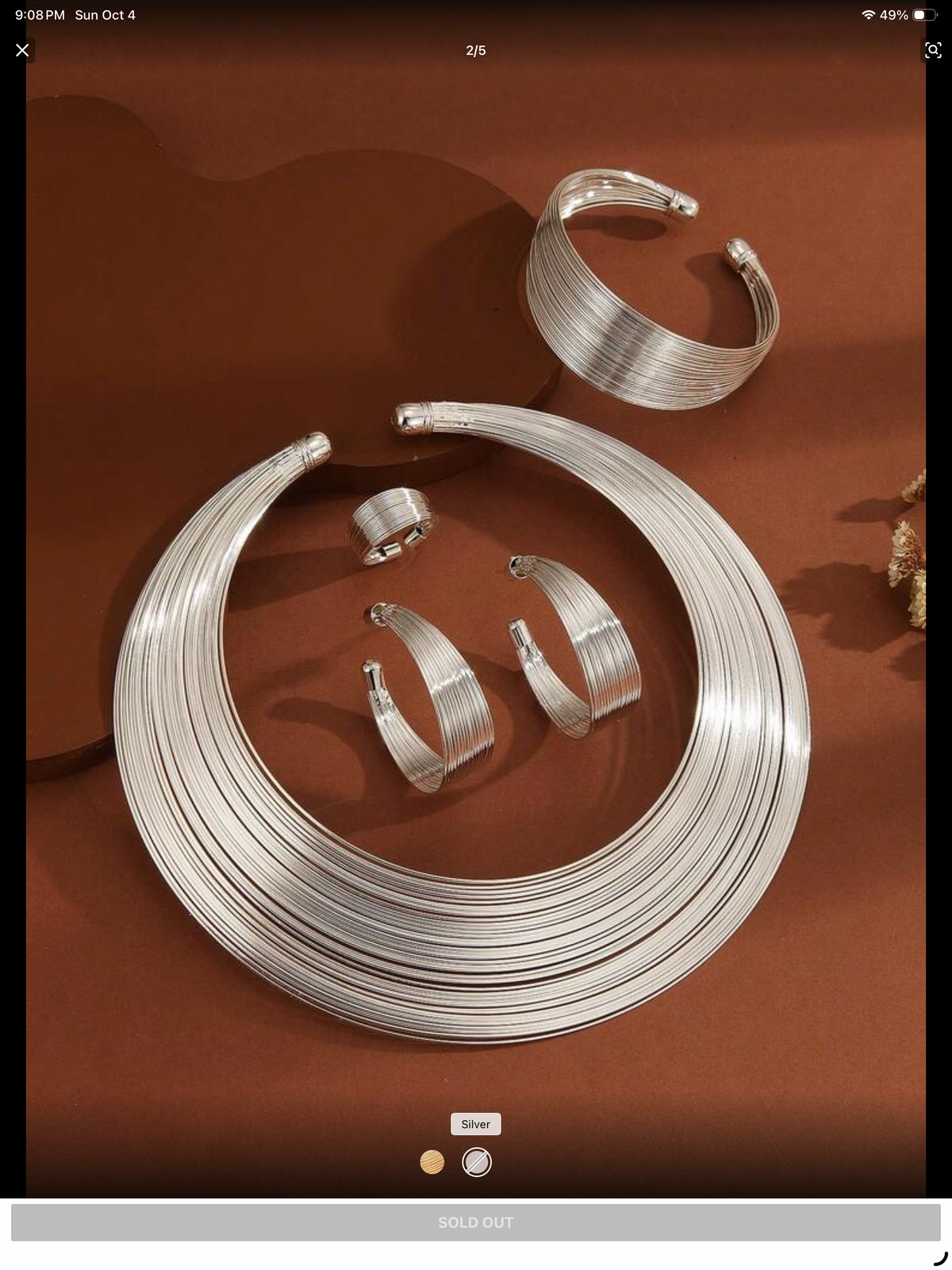 Empress Jewelz set Silver - New Arrivals