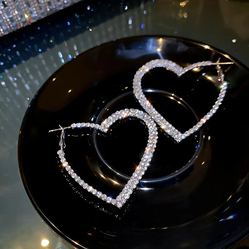 Bling Whole Heart Earrings-New Arrivals