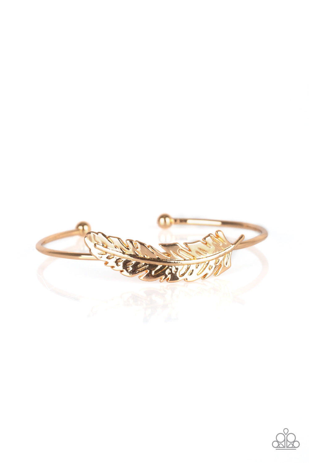 How Do You Like This FEATHER Gold - Bracelets