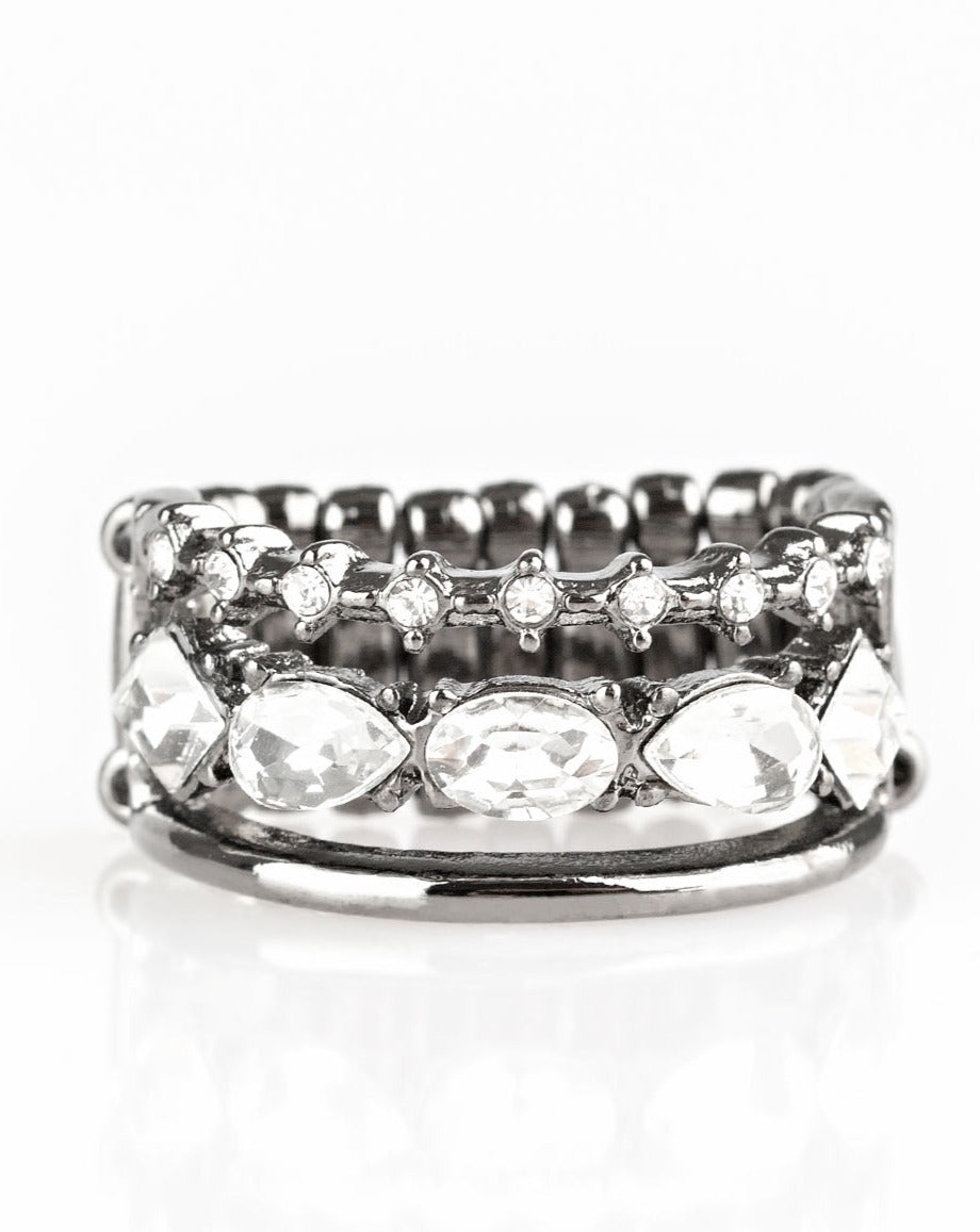 Backstage Sparkle Black - Rings