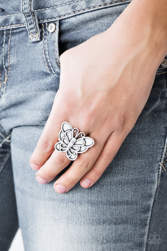 Sky High Butterfly Silver -  Rings