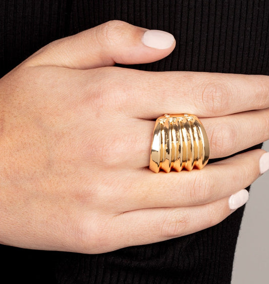 Hit Em Where It Hurts Gold - Rings
