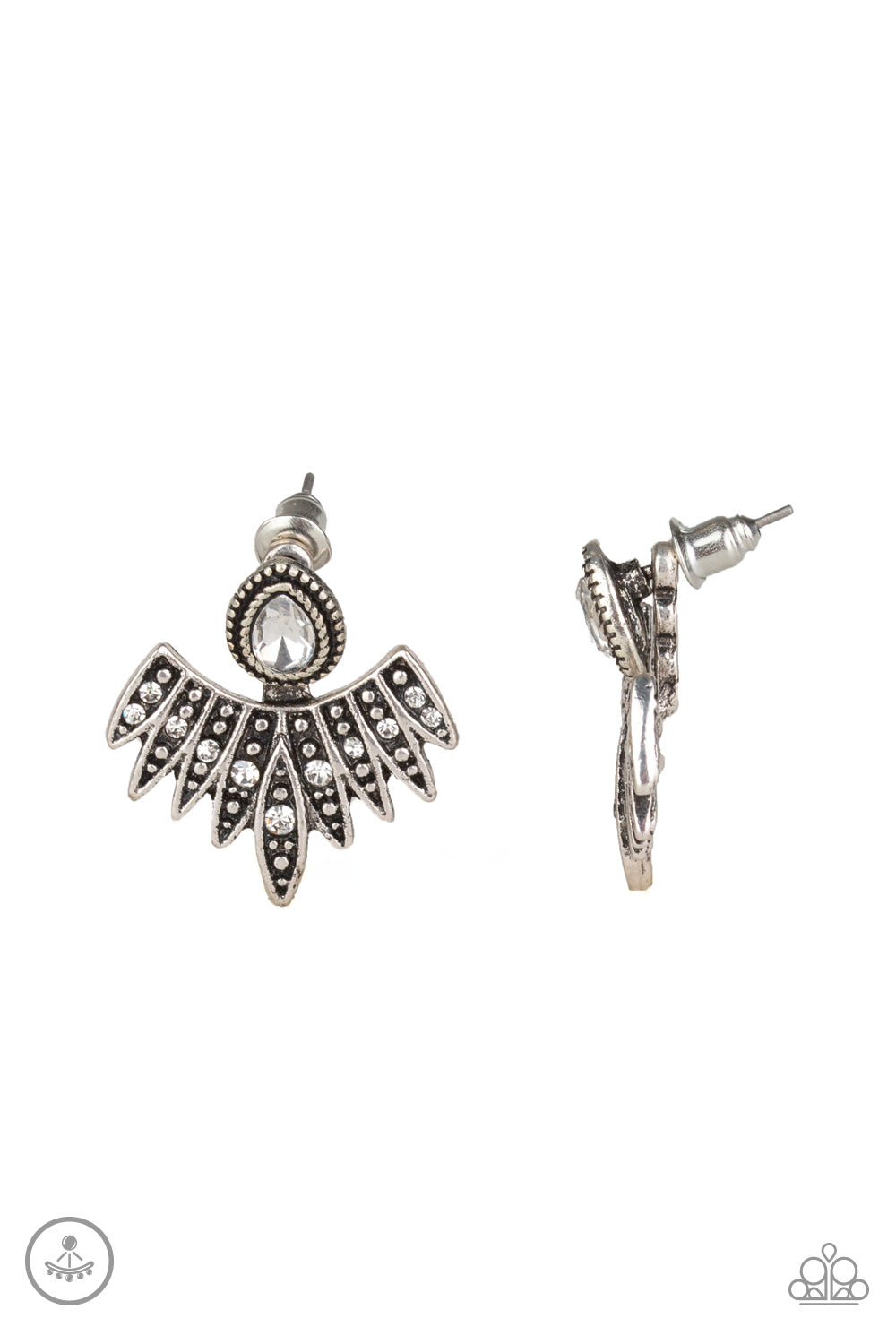 Wing Fling White -Earrings