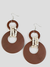 Load image into Gallery viewer, Beach Day Drama Brown - Earrings
