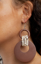 Load image into Gallery viewer, Beach Day Drama Brown - Earrings
