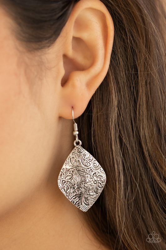 Flauntable Florals Silver - Earrings