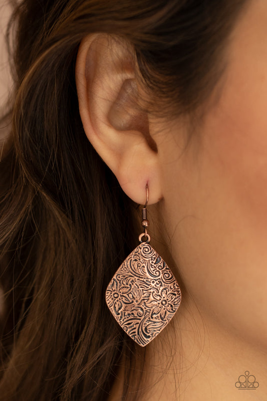 Flauntable Florals Copper - Earrings