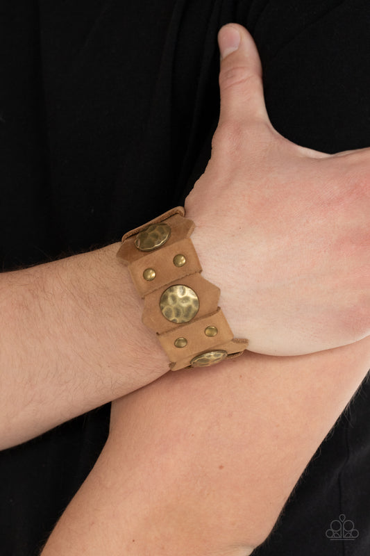 Electrified Edge Brown - Bracelets