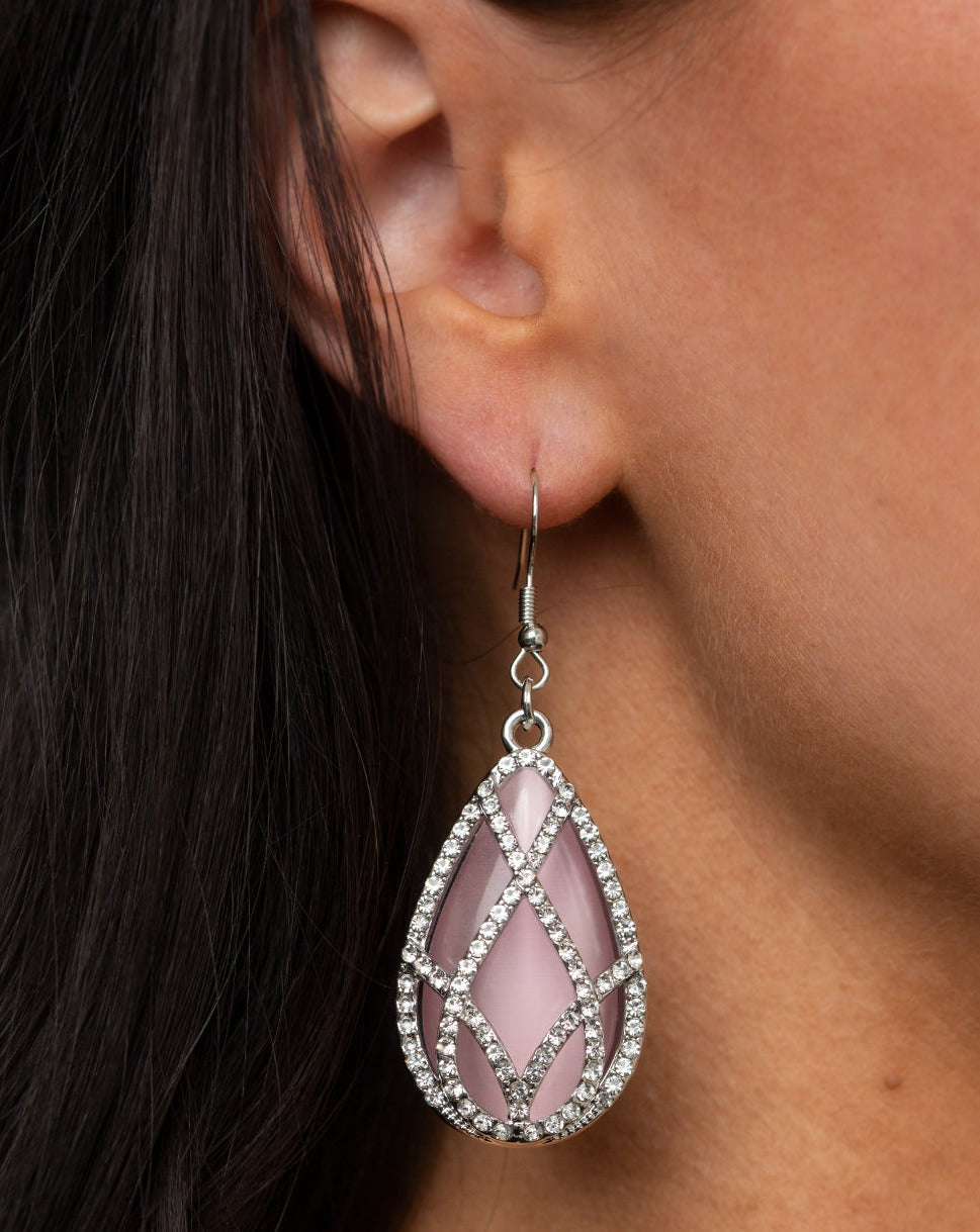 Crawling With Couture Pink - Earrings