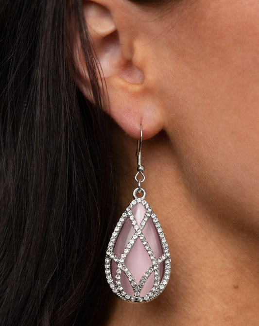 Crawling With Couture Pink - Earrings