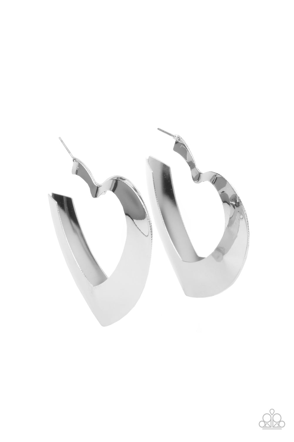 Heart-Racing Radiance Silver - Earrings