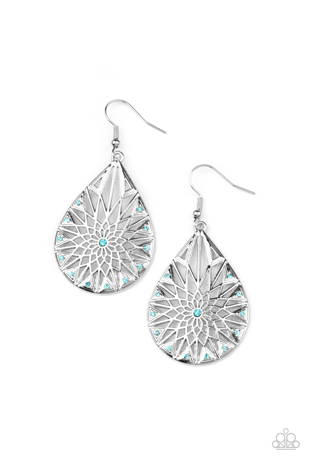Icy Mosaic Blue -Earrings