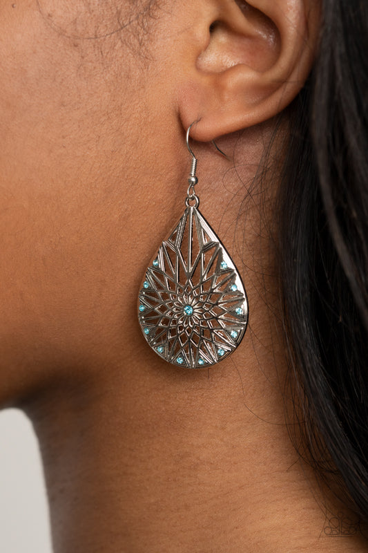 Icy Mosaic Blue -Earrings