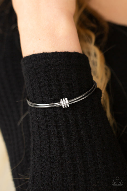 Roll Out The Rhinestones Black - Bracelets