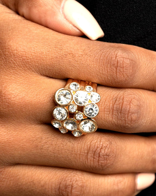 Bubbling Bravado Gold - Rings
