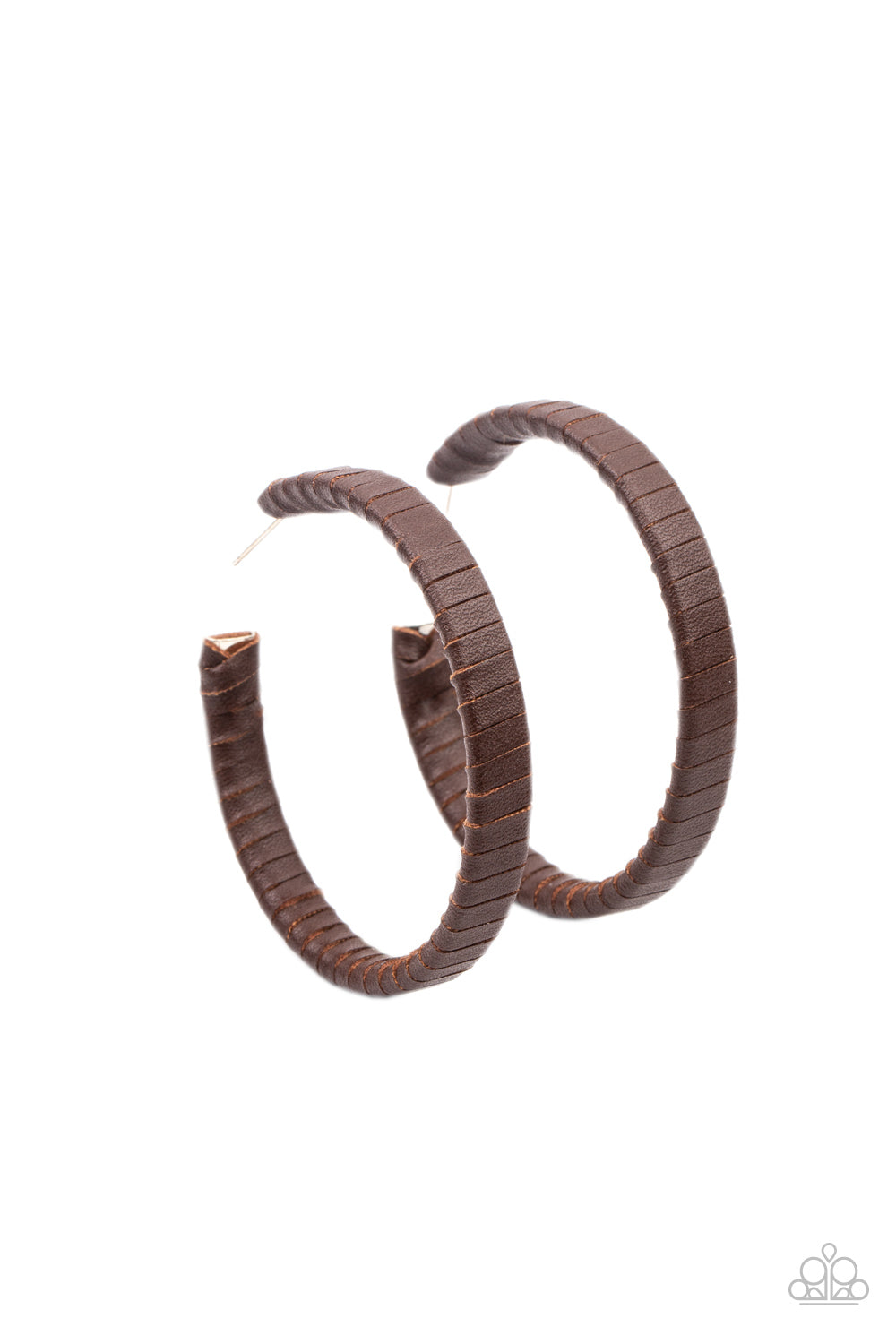 Leather-Clad Legend Brown - Earrings