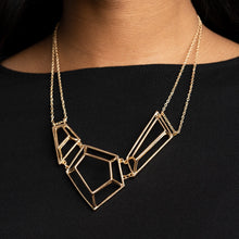 Load image into Gallery viewer, 3-D Drama Gold - Necklaces
