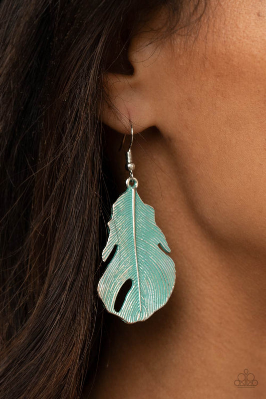 Heads QUILL Roll Blue - Earrings