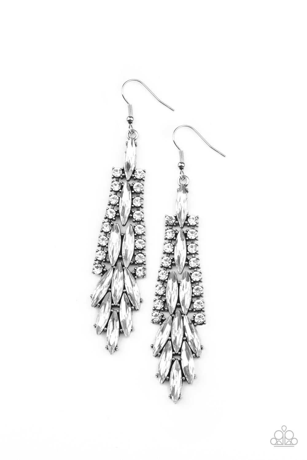 Crown Heiress White -Earrings