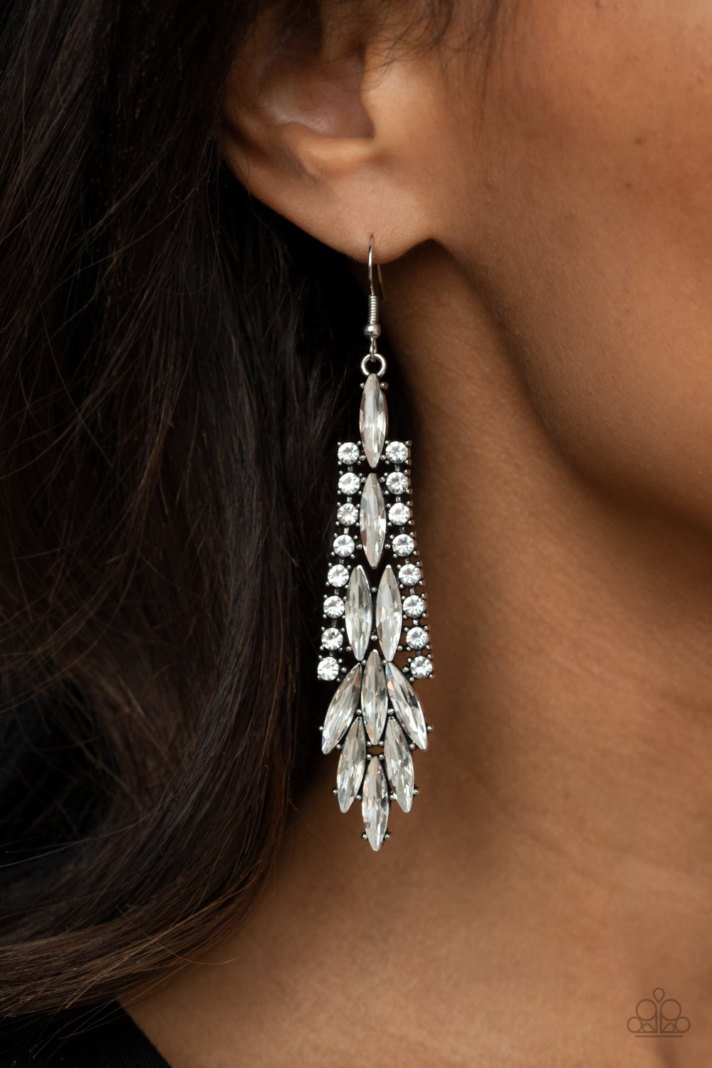 Crown Heiress White -Earrings