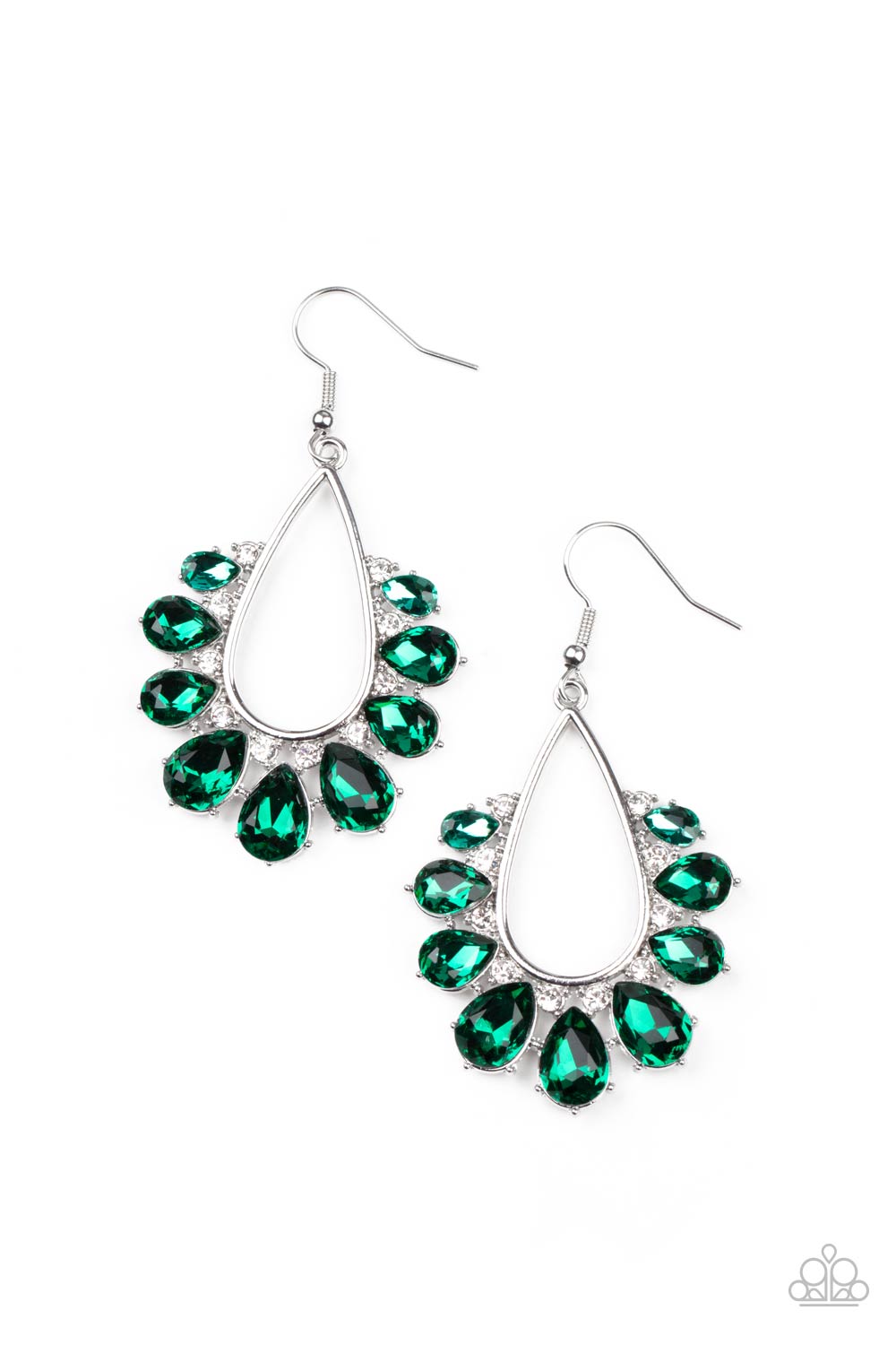 Two Can Play That Game Green - Earrings